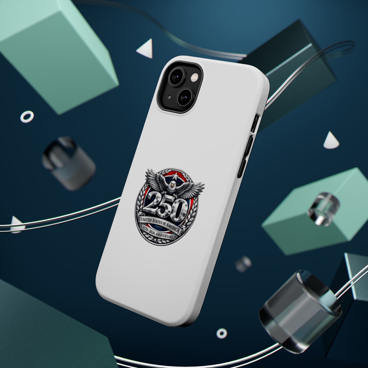 iPhone Magnetic Impact Case — 250th Anniversary Eagle Badge Design