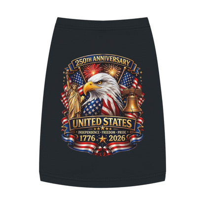 Patriotic Pet Tank Top – 250th Anniversary United States 1776-2026 Eagle Design
