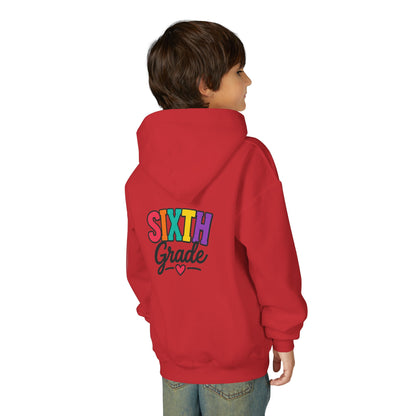 Sixth Grade Kids Hoodie – Colorful Back-to-School Sweatshirt