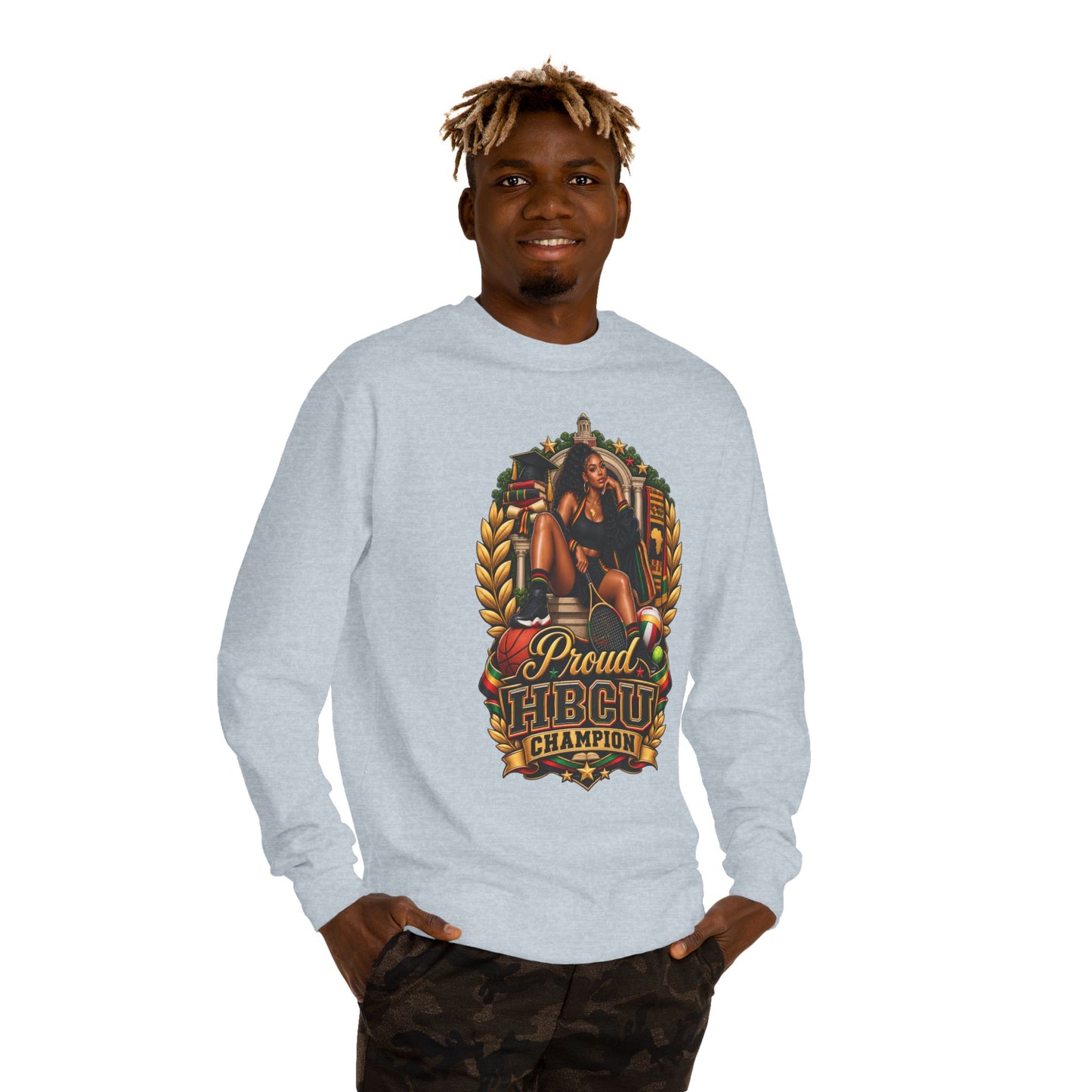 Proud HBCU Champion Crewneck Sweatshirt