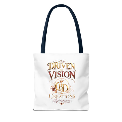 Driven by Vision Tote Bag — Branded BD Creations All-Over Print Tote