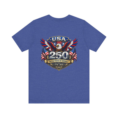 USA 250th Anniversary Eagle T-Shirt — 1776–2026 Patriotic Flag Tee