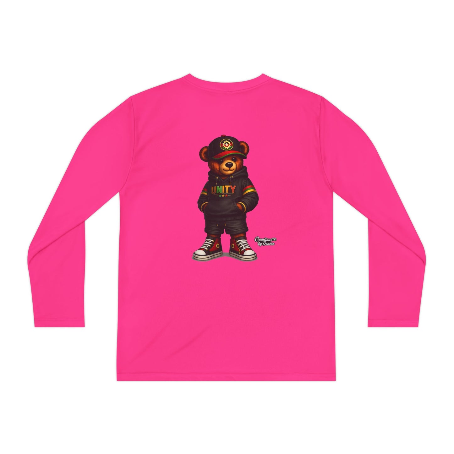 Youth Long Sleeve Tee — 'Unity' Streetwear Bear Graphic
