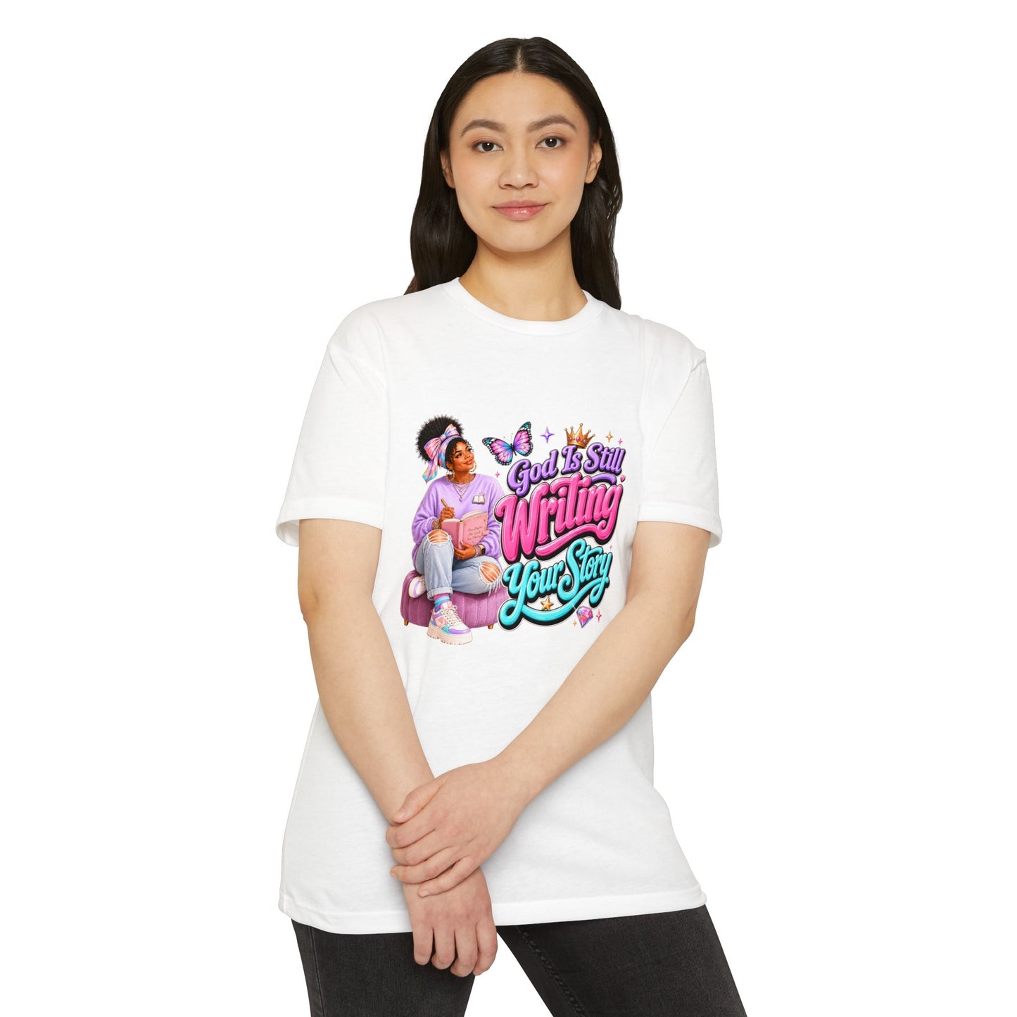 Inspirational T-Shirt — "God Is Still Writing Your Story" Inspirational Faith Graphic Tee