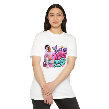Inspirational T-Shirt — "God Is Still Writing Your Story" Inspirational Faith Graphic Tee