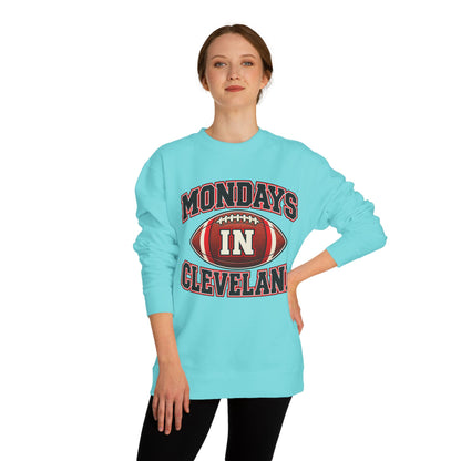 Mondays In Cleveland Football Sweatshirt