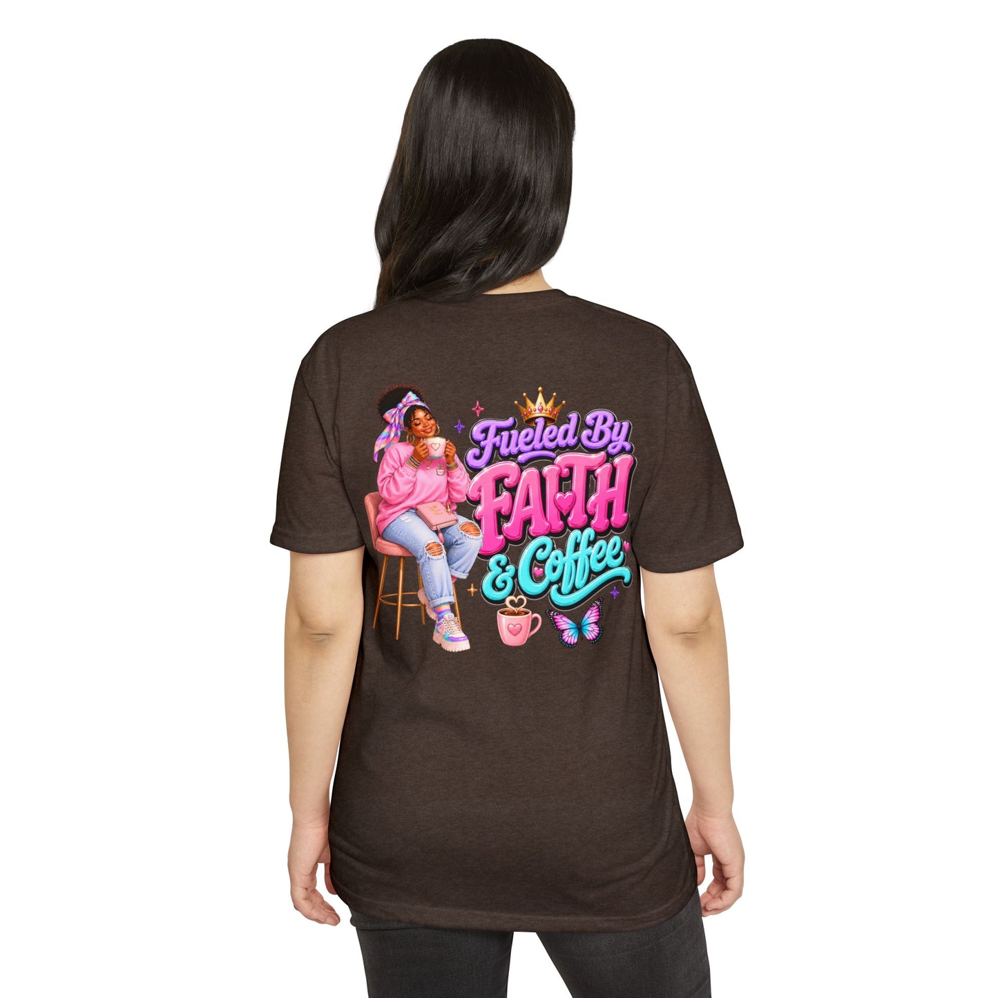 Fueled by Faith & Coffee T-Shirt — Christian Inspirational Graphic Tee