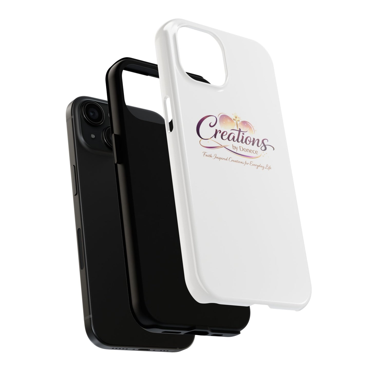 Tough Phone Case - "Creations by Donece" Logo Protective Cover