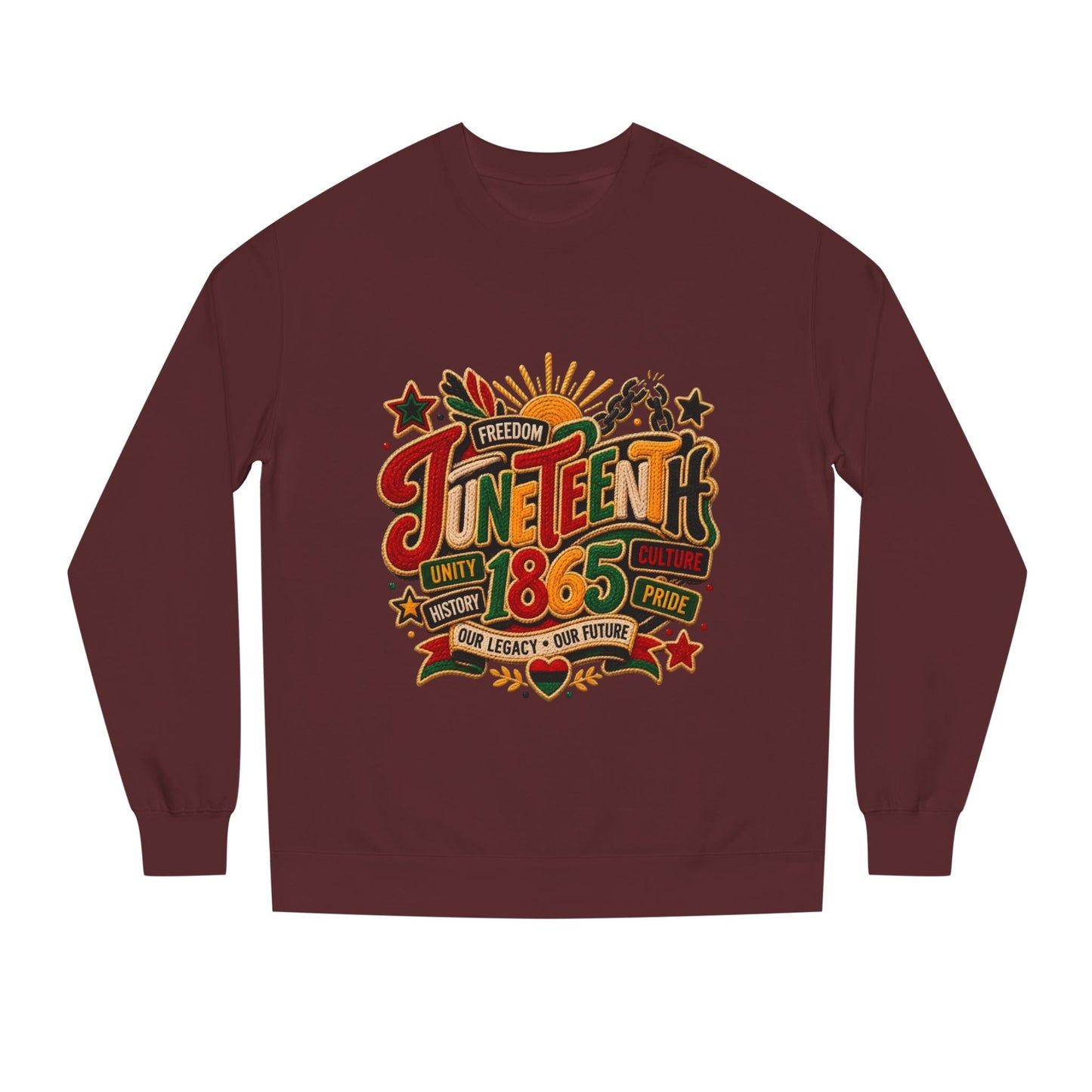 Juneteenth 1865 Sweatshirt — Unity, Freedom & Pride Crewneck