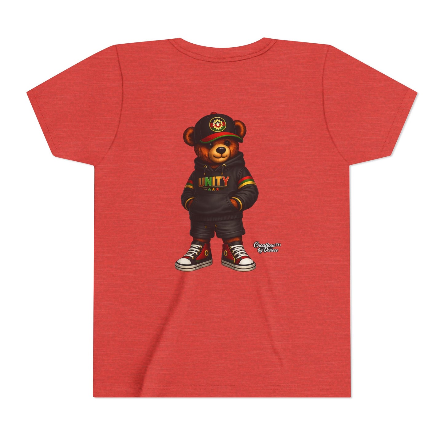 Youth T‑Shirt — Cool Bear Graphic Tee with 'UNITY' Hoodie Design