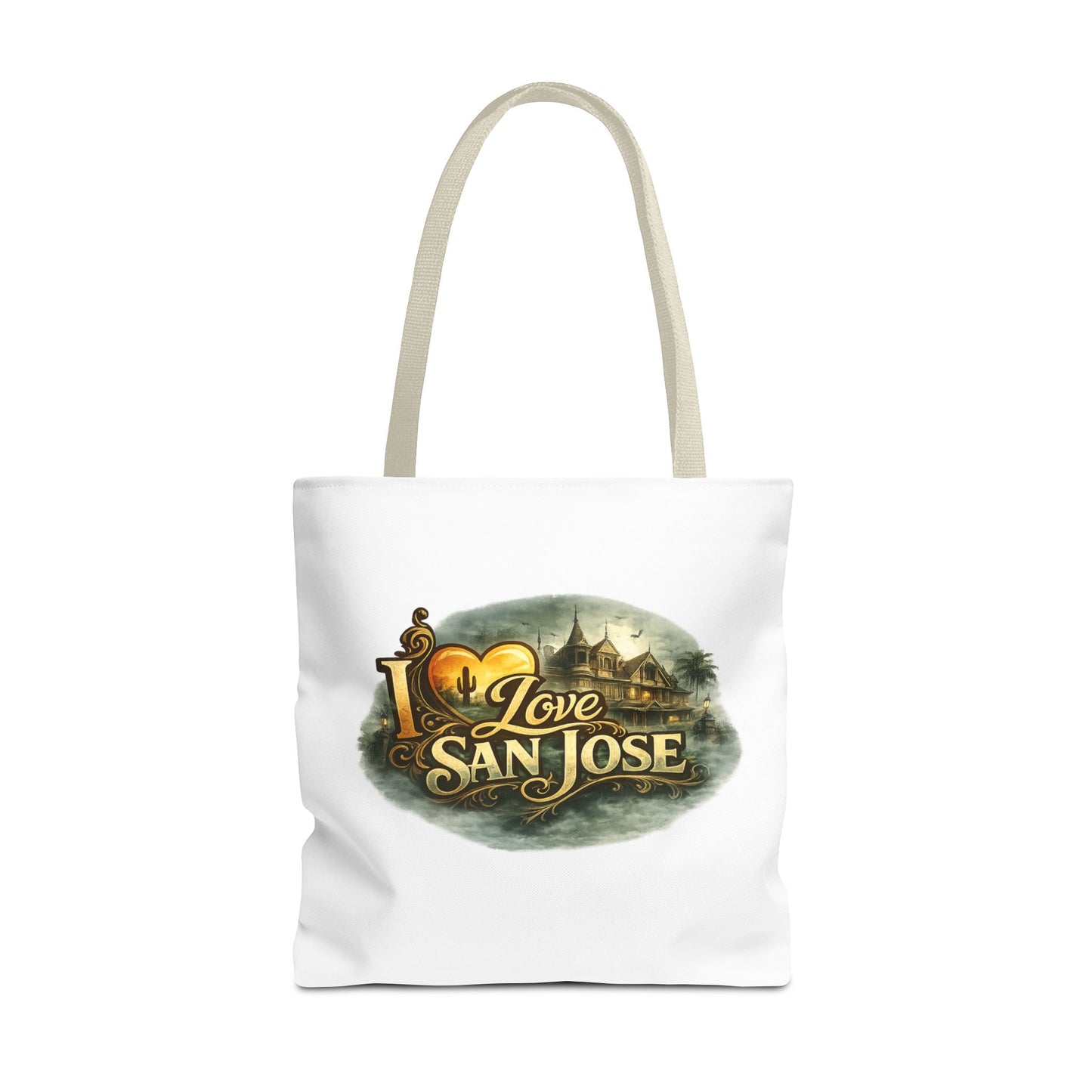 San Jose Tote Bag — "I Love San Jose" Scenic Logo Tote