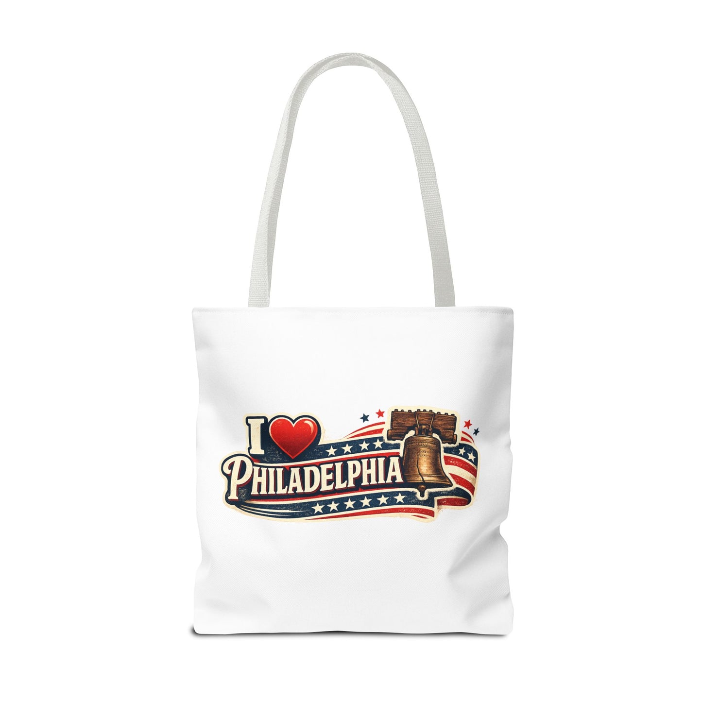 I  Philadelphia Liberty Bell Tote Bag — American Flag City Souvenir