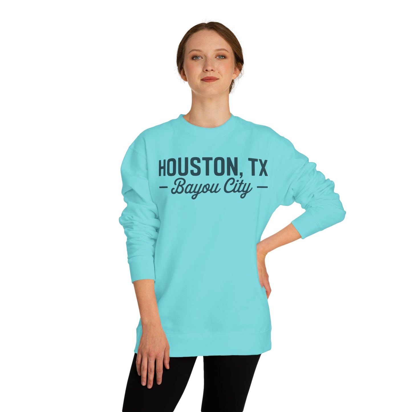 Houston, TX Bayou City Crewneck Sweatshirt