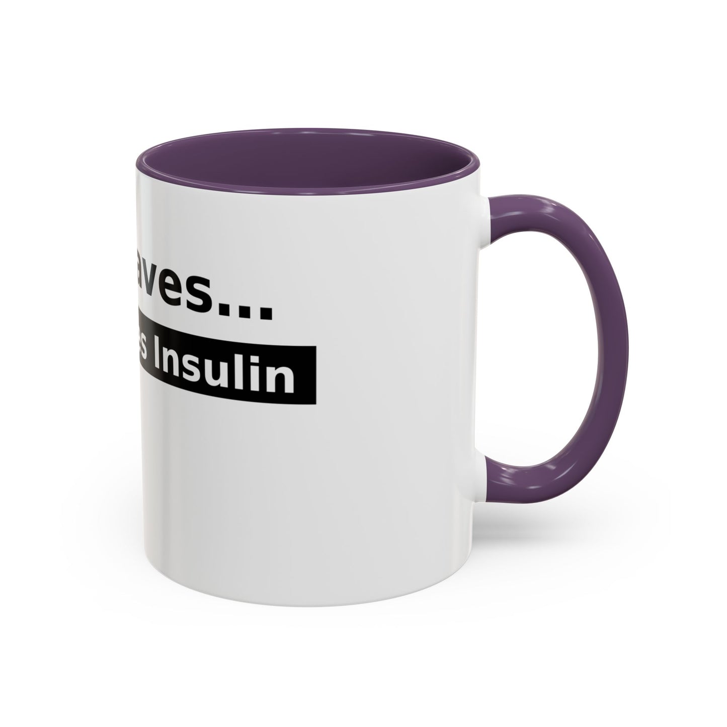 Jesus Saves… and So Does Insulin - Faith & Diabetes Accent Coffee Mug (11/15 oz)