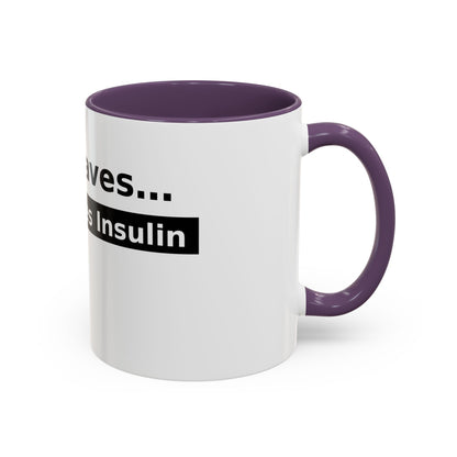 Jesus Saves… and So Does Insulin - Faith & Diabetes Accent Coffee Mug (11/15 oz)