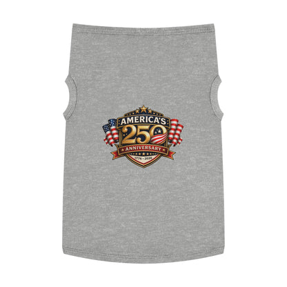 Pet Tank Top — "America's 250th Anniversary" Patriotic Dog Shirt (1776–2026)