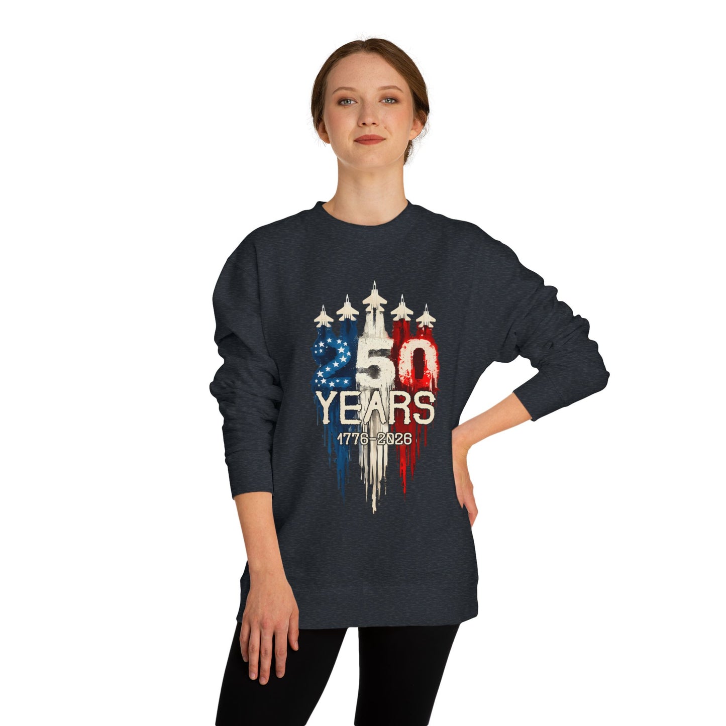 50 Years Anniversary Sweatshirt — Patriotic USA Flag Design (1971–2021)