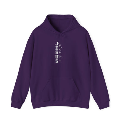 Jesus Vertical Script Hoodie