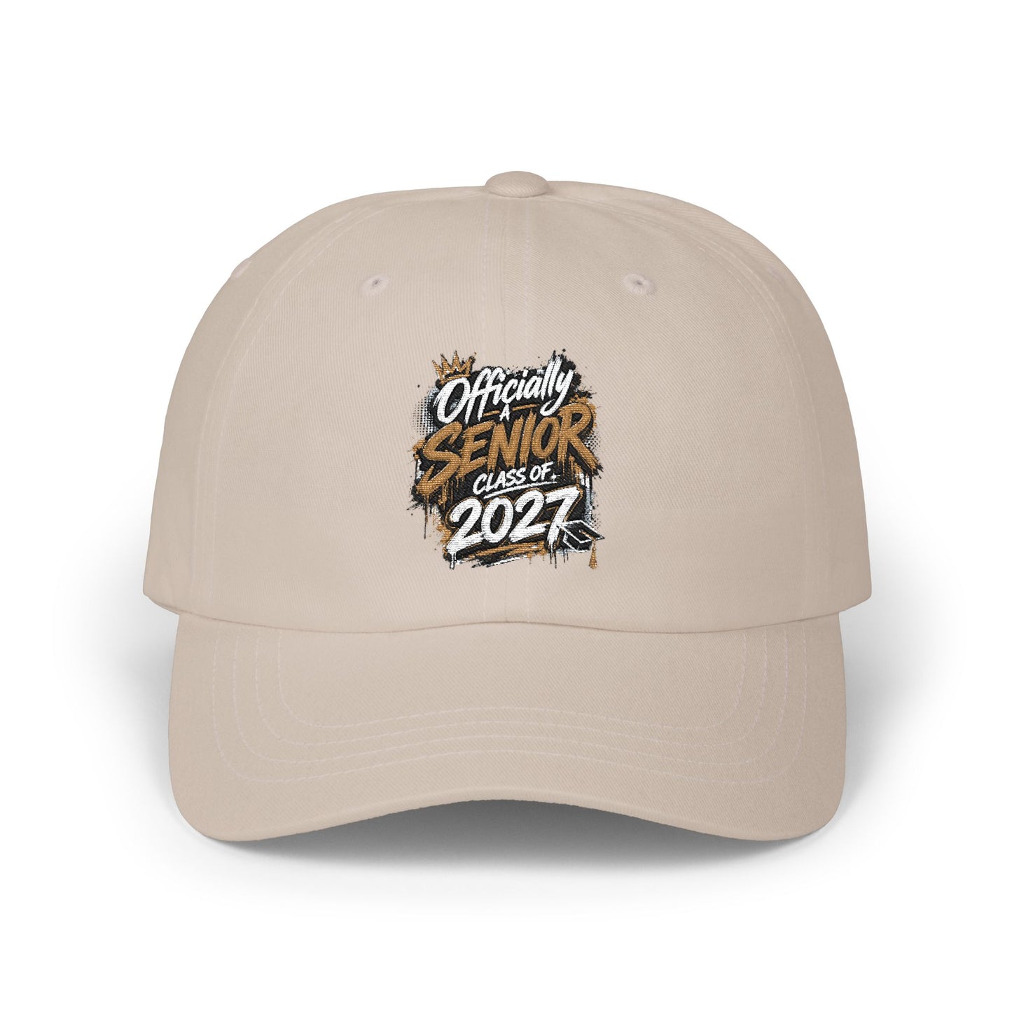 Senior Since 2024 Dad Cap – White Embroidered Graduation Baseball Hat