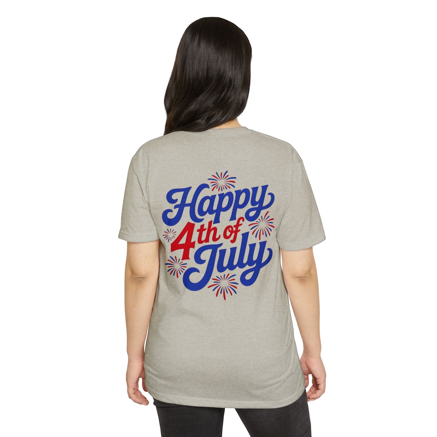 Happy 4th of July T-Shirt — Retro Fireworks Independence Day Tee