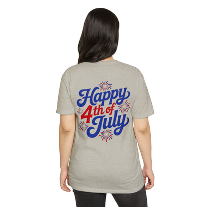 Happy 4th of July T-Shirt — Retro Fireworks Independence Day Tee