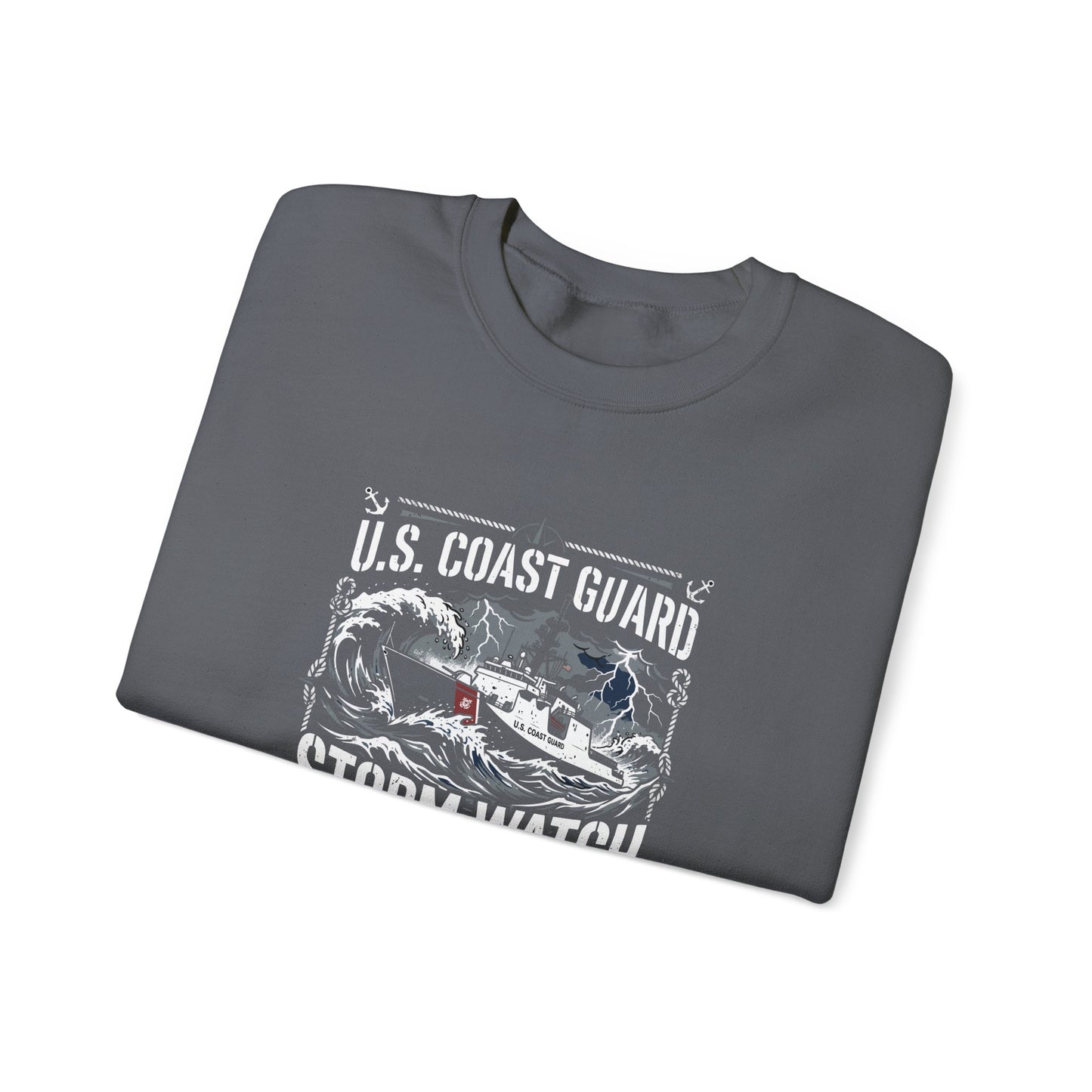U.S. Coast Guard Storm Watch Semper Paratus  Sweatshirt