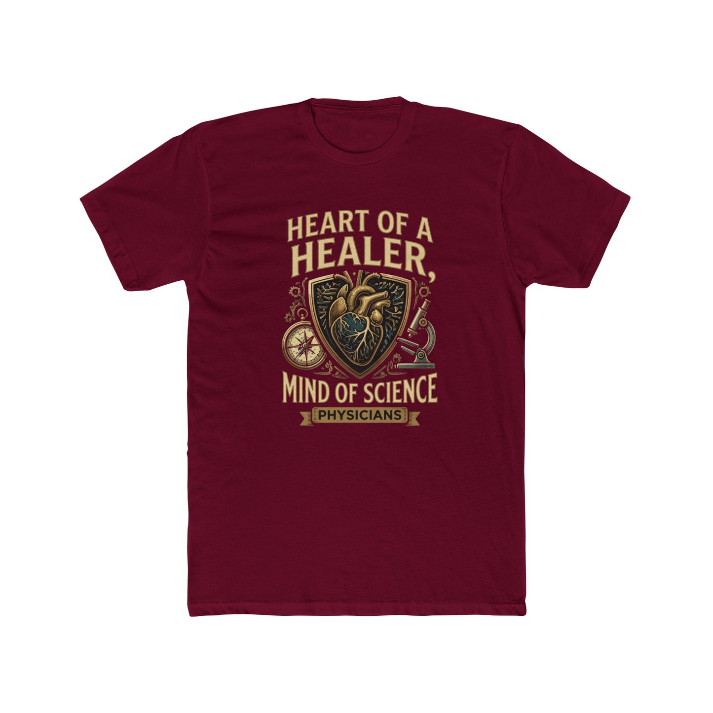 Physician T-Shirt — "Heart of a Healer, Mind of Science" Medical Tee
