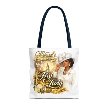 First Lady 'Blessed & Highly Favored' Tote Bag