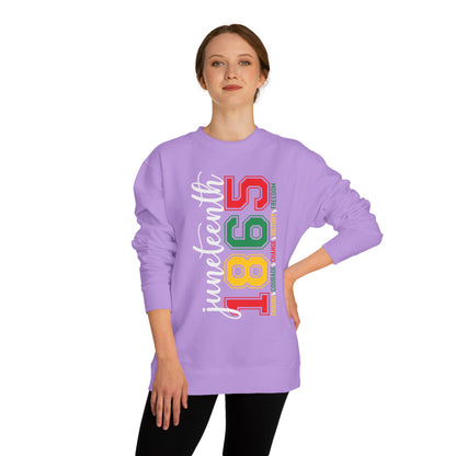 Juneteenth 1865 Crewneck Sweatshirt – Black Liberation Pride Graphic