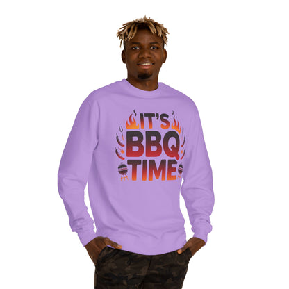 BBQ Time Sweatshirt — Grilling Graphic Crewneck for Grill Masters & Summer Cookouts