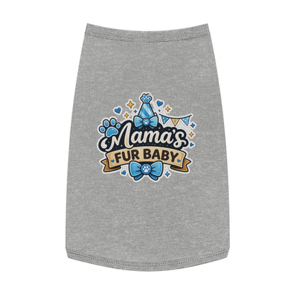 Mama's Fur Baby Pet Tank Top – Cute Paw Print Dog Shirt for New Pet Moms