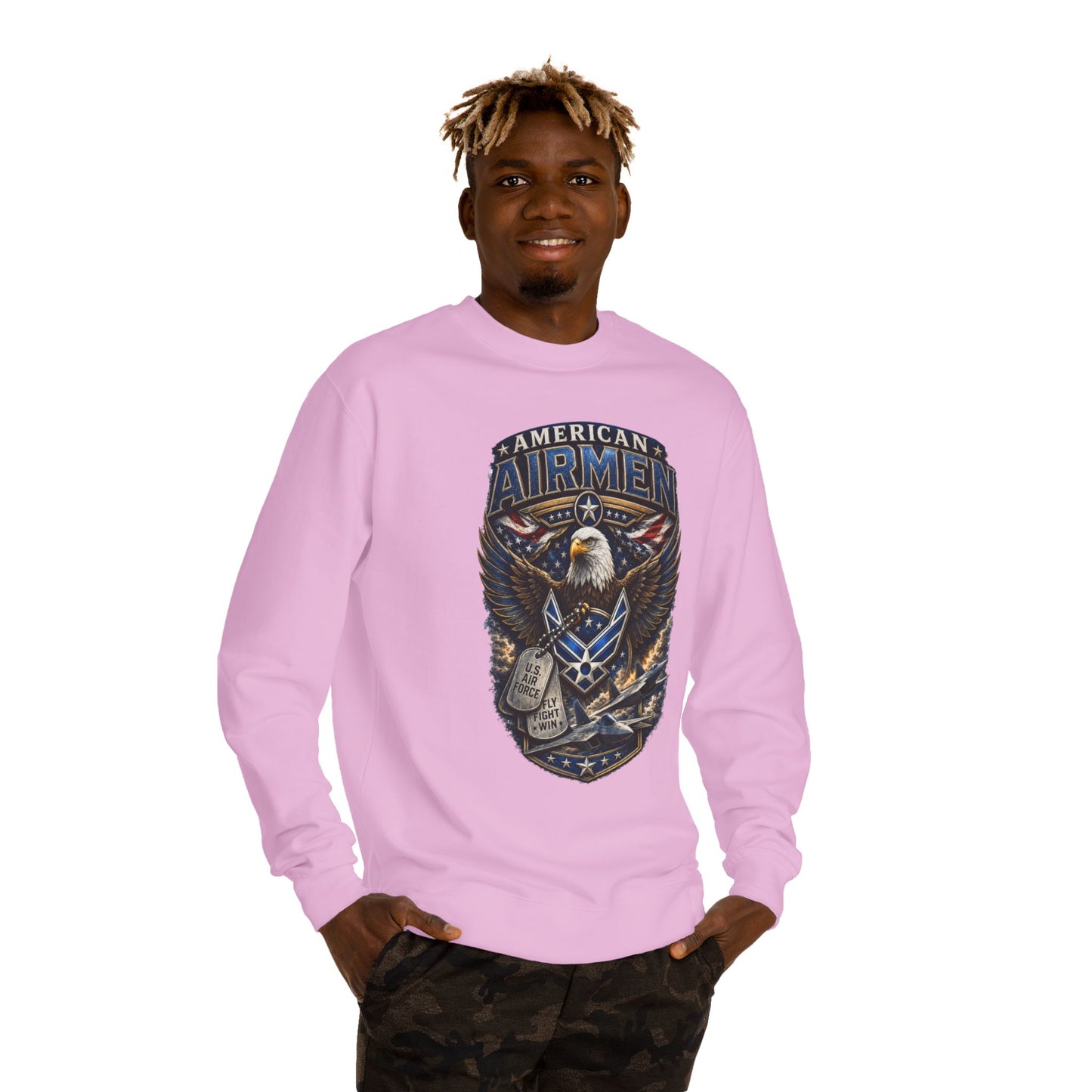 American Airmen Eagle Sweatshirt — Patriotic Air Force Crewneck