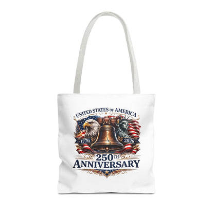 Anniversary Tote Bag — "United States of America 250th Anniversary" Liberty Bell Design