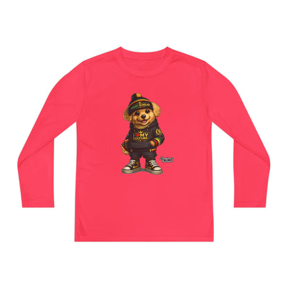 Youth Long Sleeve Tee — Streetwear Teddy Bear Graphic