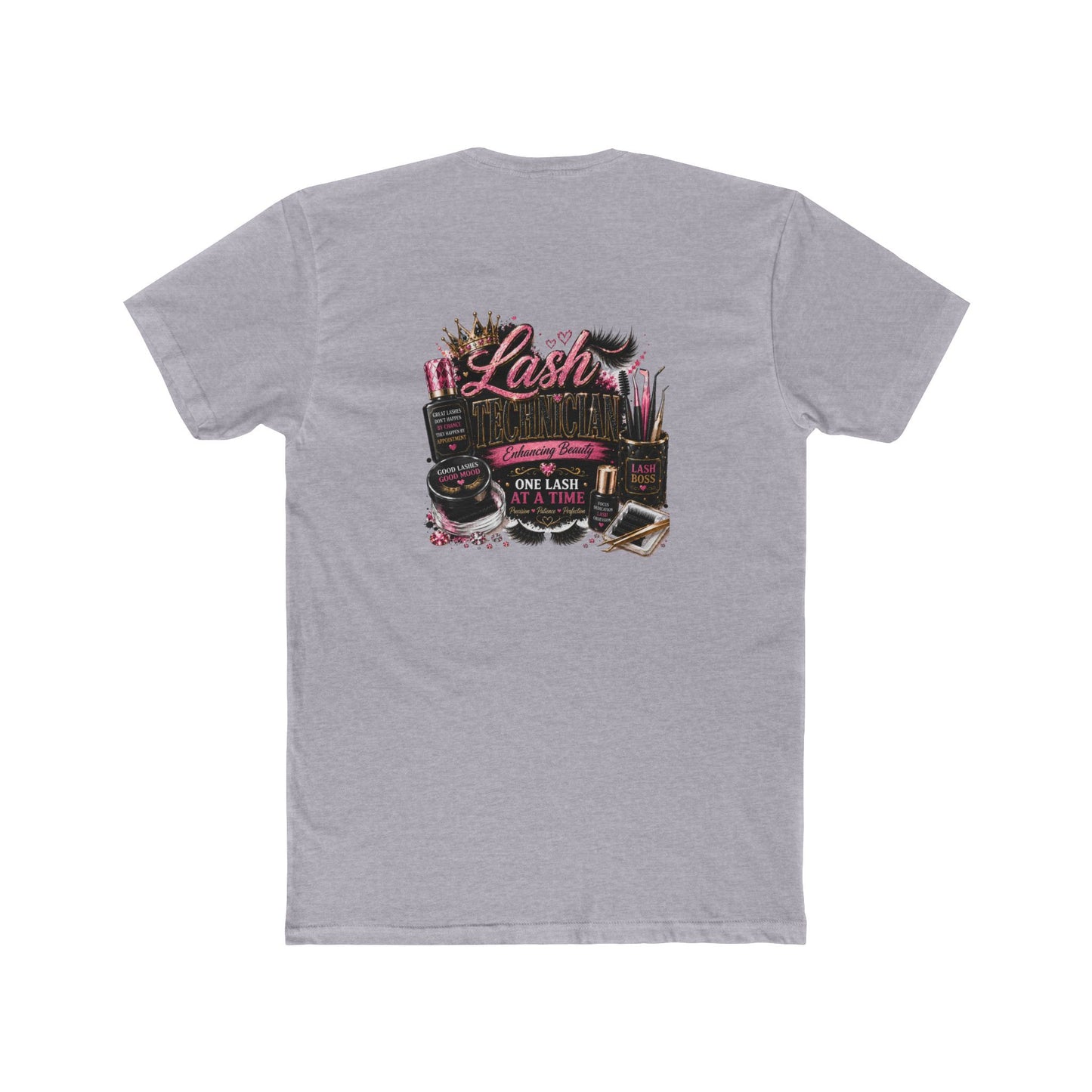 Lash Artist Crew Tee – “One Lash at a Time” Beauty Tools Graphic T-Shirt