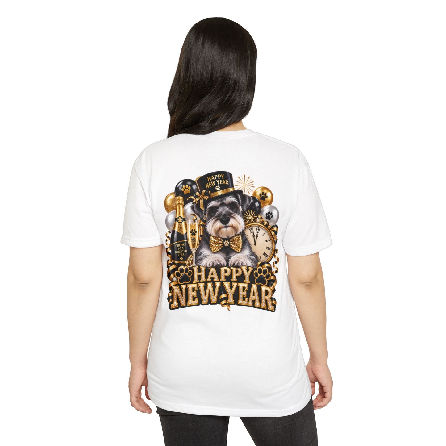 Happy New Year Schnauzer T-Shirt