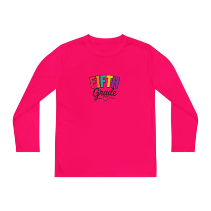 Fifth Grade Youth Long Sleeve Tee — Colorful Back-to-School Shirt