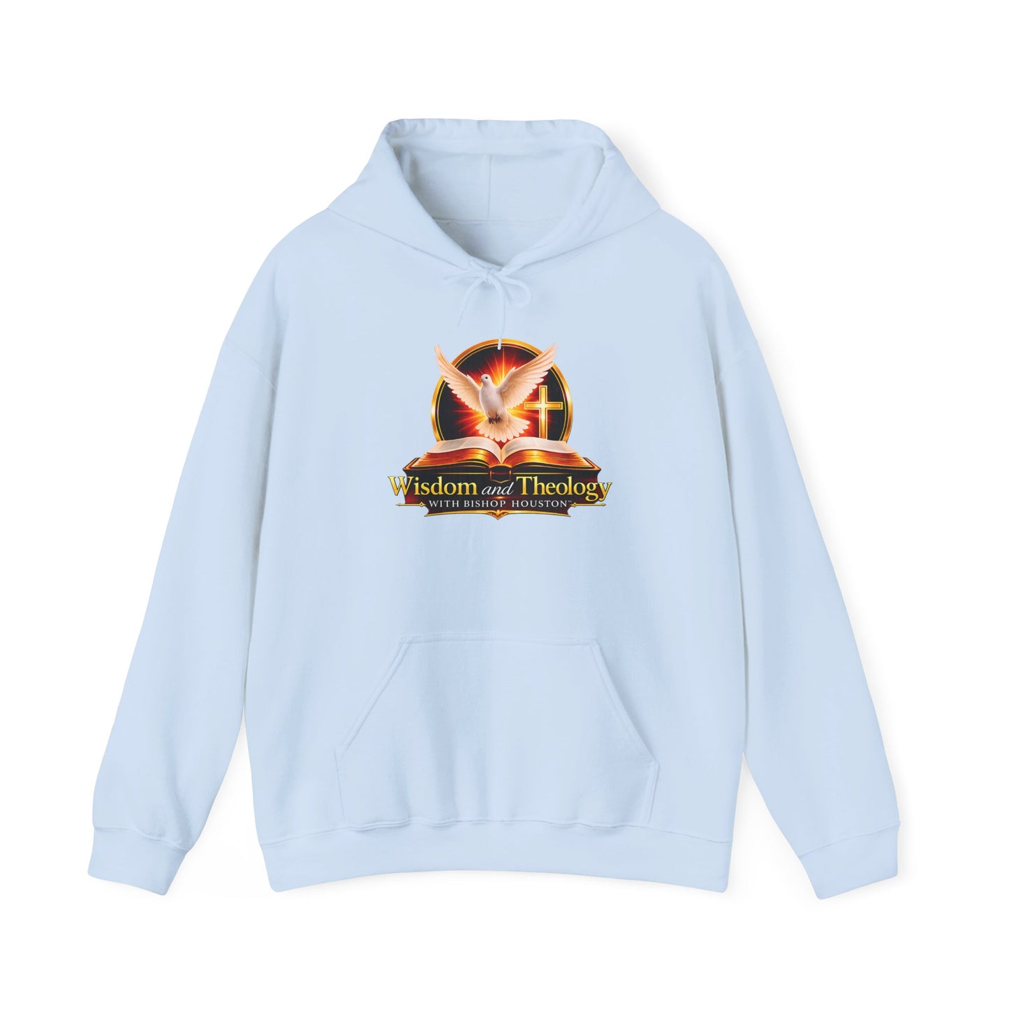 Wisdom and Theology Hoodie – Dove & Book Christian Faith Sweatshirt