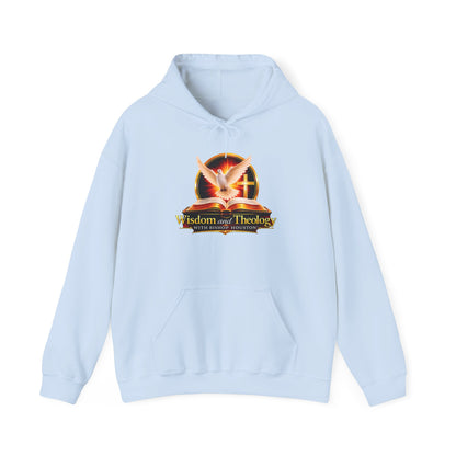 Wisdom and Theology Hoodie – Dove & Book Christian Faith Sweatshirt