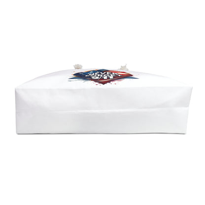 Never Forget 9/11 Patriotic Weekender Bag — American Flag Heart Memorial Travel Tote