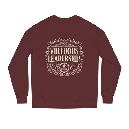 Virtuous Leadership Sweatshirt — Vintage Crest Crewneck for Church Leaders