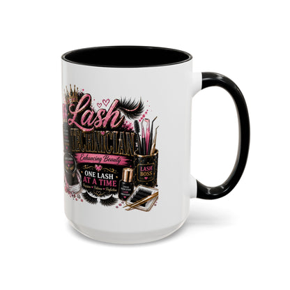Lash Technician Coffee Mug — "Lash Technician: One Lash at a Time" Accent Mug