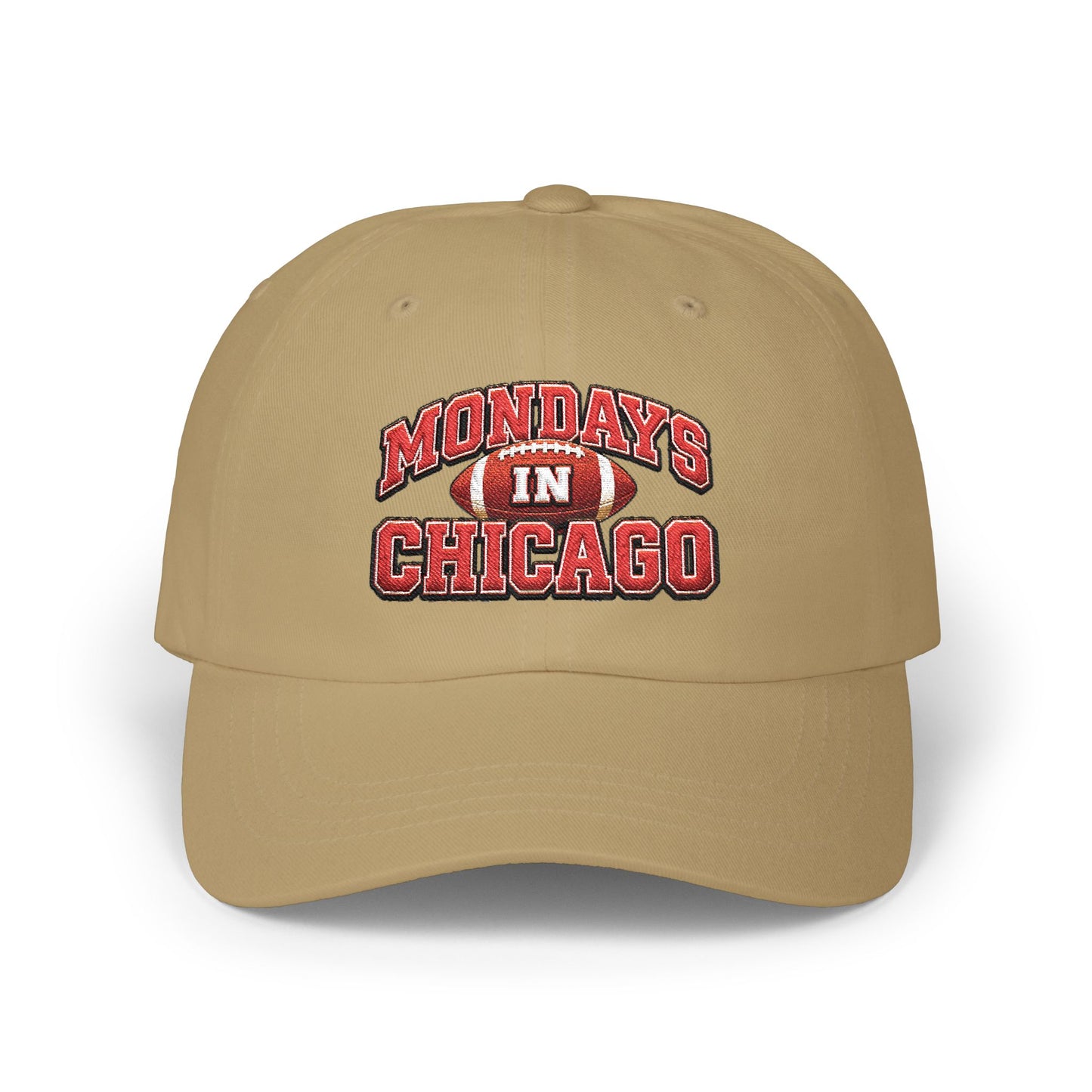 Mondays in Chicago Dad Cap – Vintage Football Logo Baseball Hat