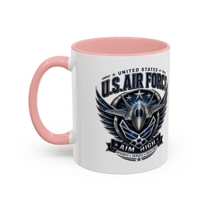U.S. Air Force Aim High Accent Coffee Mug (11/15oz)