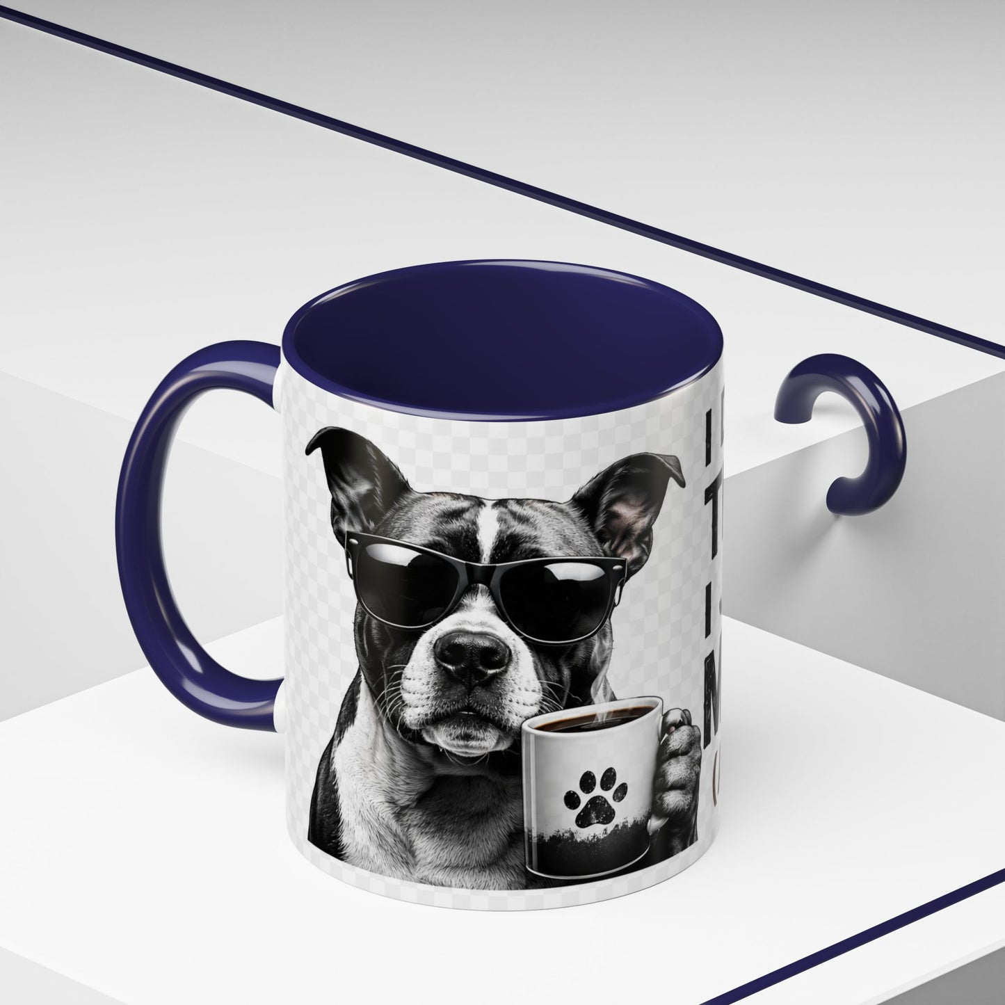 Dog Lover Coffee Mug — "I Don't Need Therapy I Just Need My Dog (And Coffee)" Accent Mug