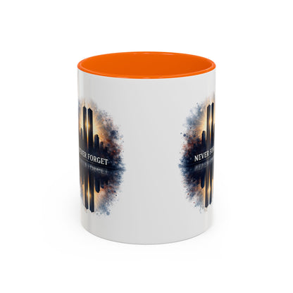 Never Forget 9/11 Memorial Accent Coffee Mug (11/15oz)