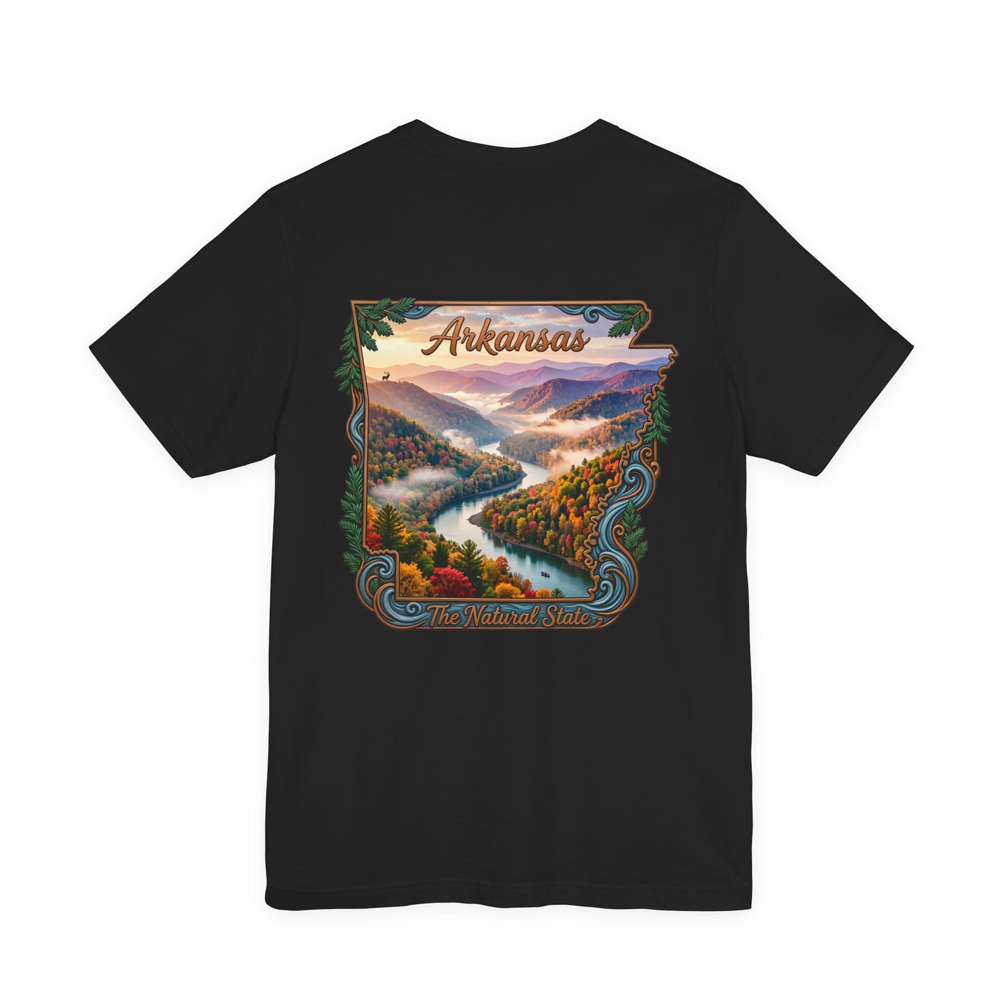 Arkansas Scenic River Tee — The Natural State Retro Landscape T-Shirt