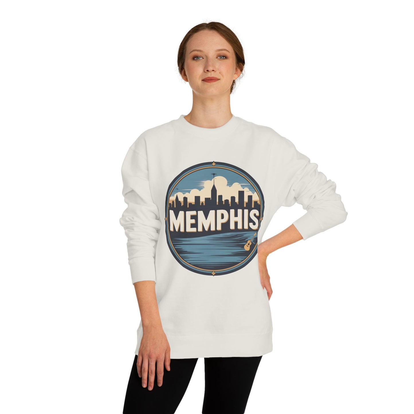 Memphis Skyline Crewneck Sweatshirt — Retro Cityscape Pullover