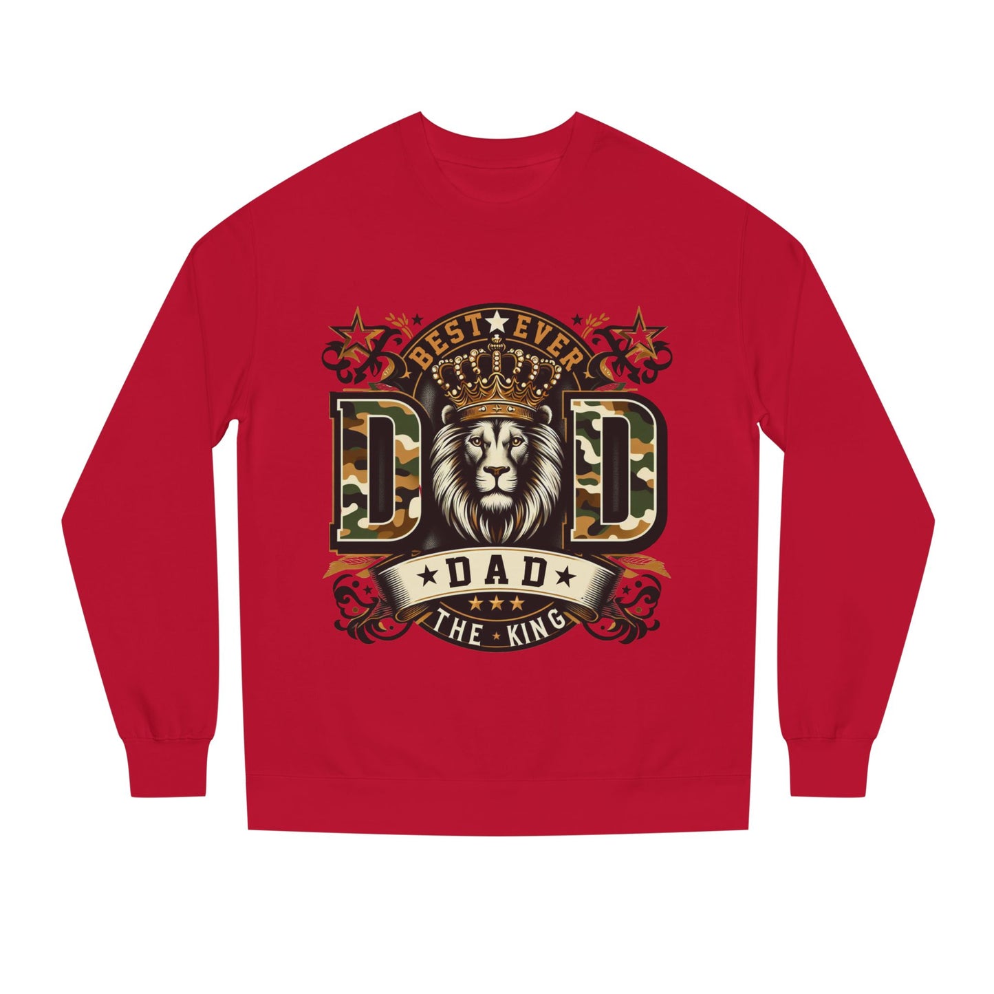 Dad The King Lion Sweatshirt – Best Ever DAD Camouflage Design