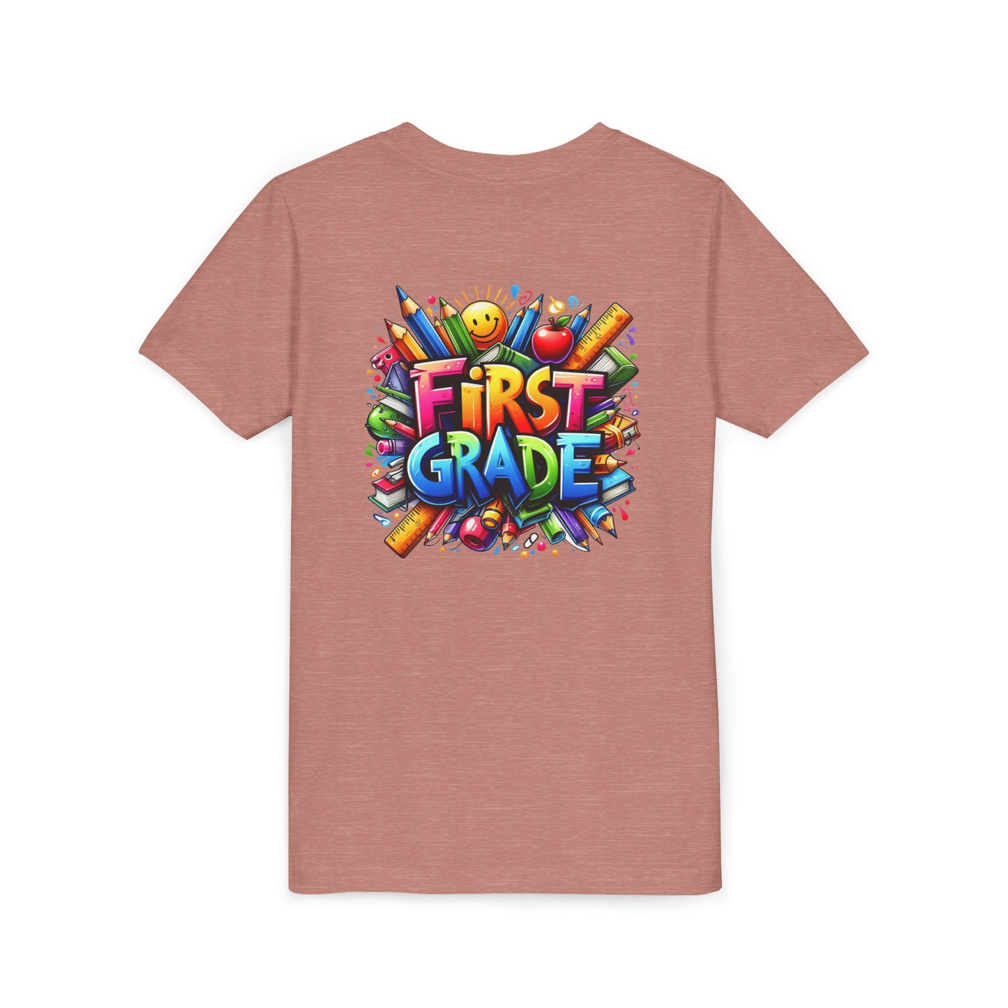 First Grade Kids Tee — Colorful Back-to-School Shirt for Boys & Girls